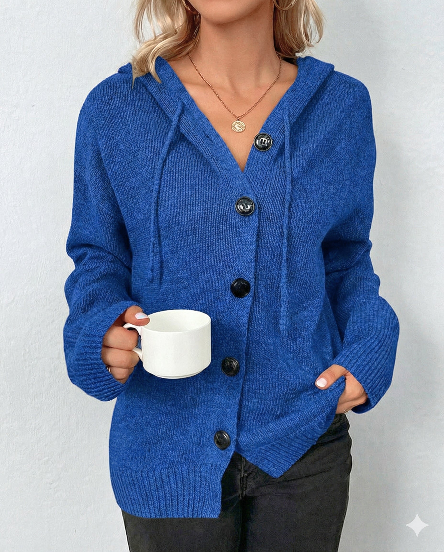 Damen Strickjacke Locker Mit Kapuze | Oversize