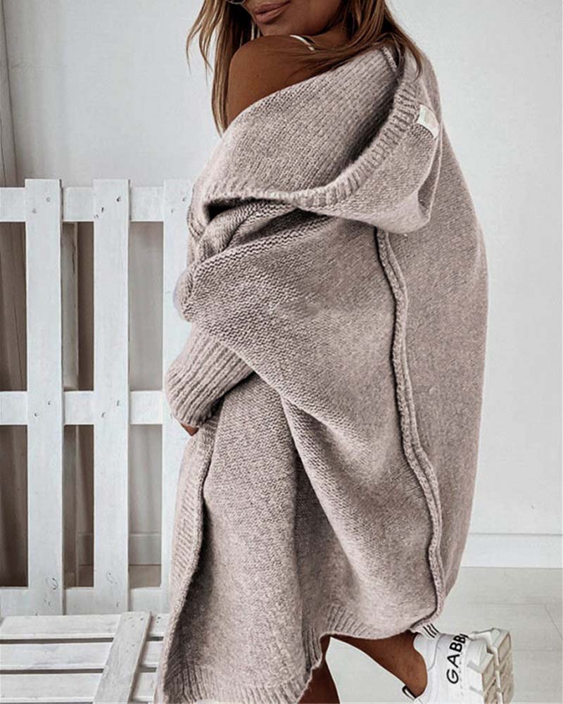 Damen Strickjacke Mit Kapuze | Lang