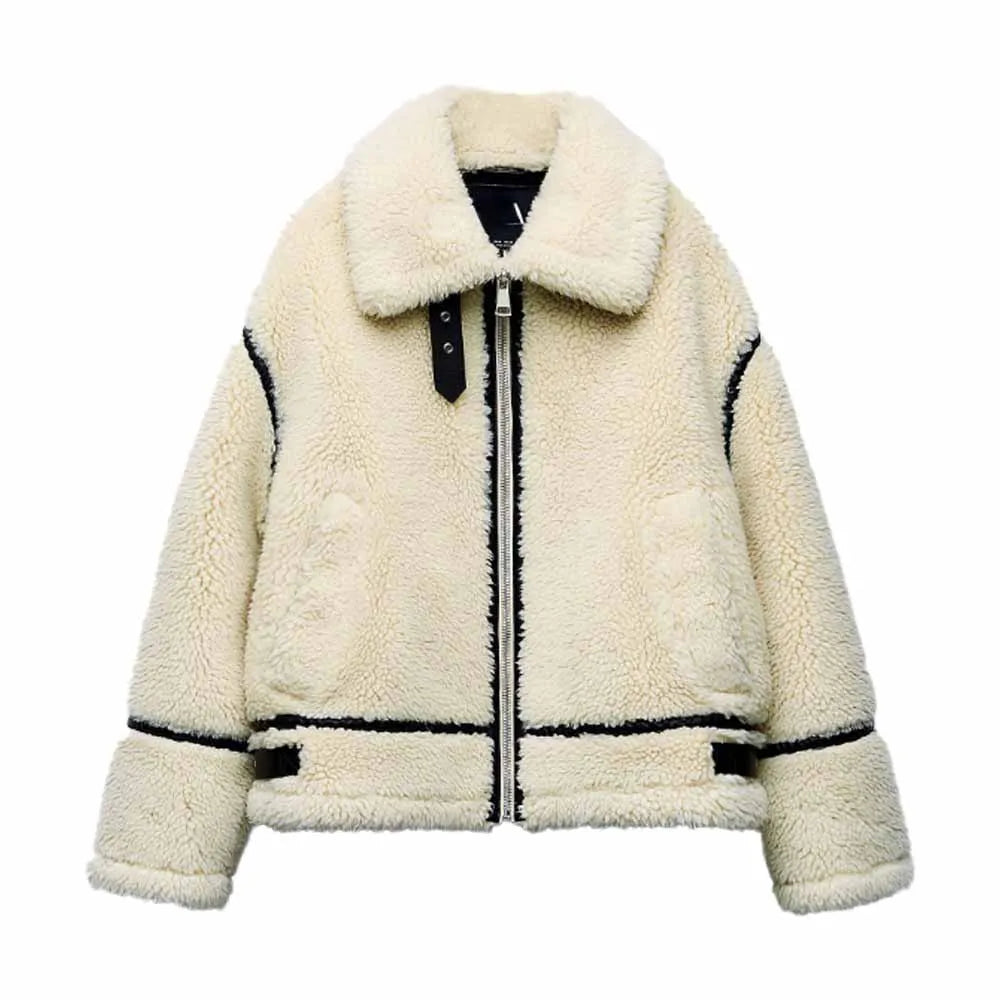 Damen Teddy Fleecejacke Warm | Winter