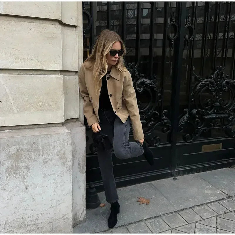 Damen Übergangsjacke Kurz | Elegant
