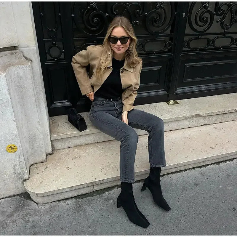 Damen Übergangsjacke Kurz | Elegant