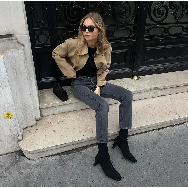 Damen Übergangsjacke Kurz | Elegant