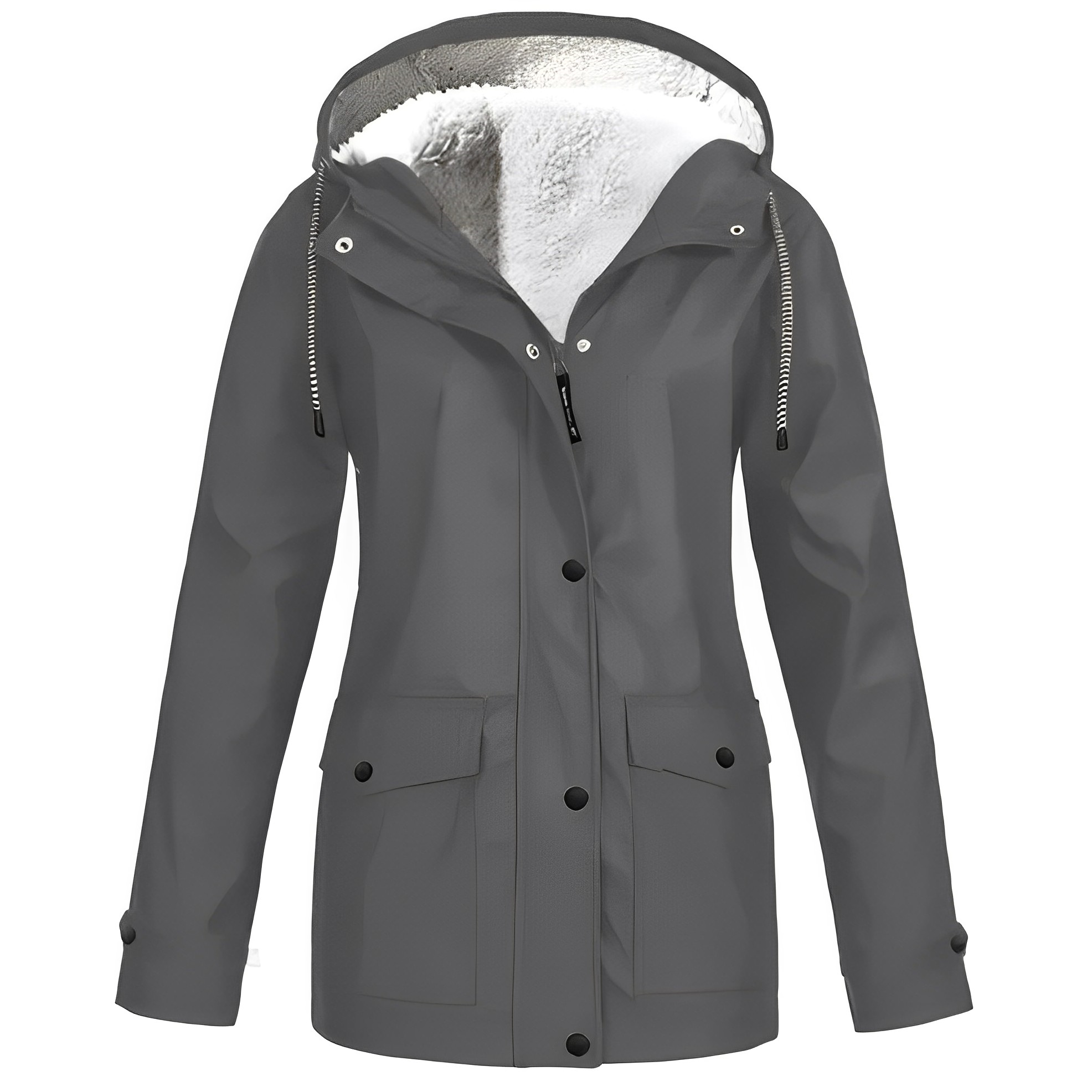 Damen Übergangsjacke Mit Kapuze Und Fleecefutter | Warm