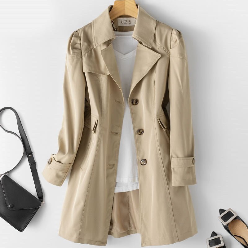 Damen Übergangsjacke Trenchcoat | Länger