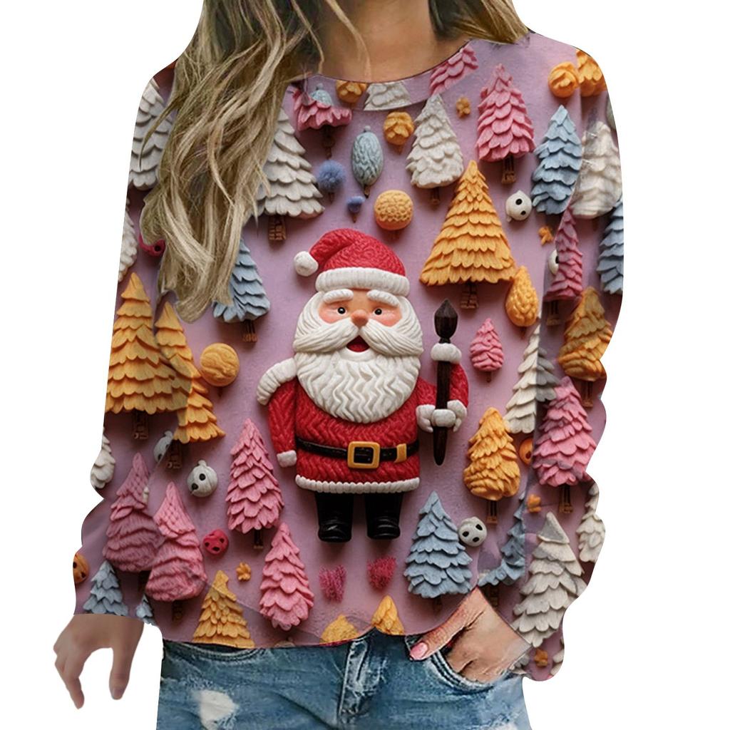 Damen Ugly Christmas Pullover Lustig Bedruckt | Weihnachts Design