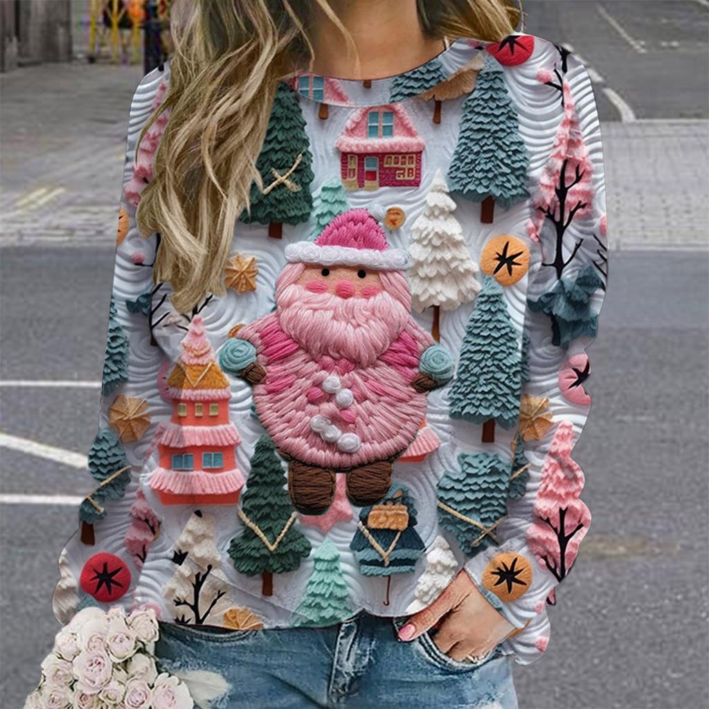 Damen Ugly Christmas Pullover Lustig Bedruckt | Weihnachts Design