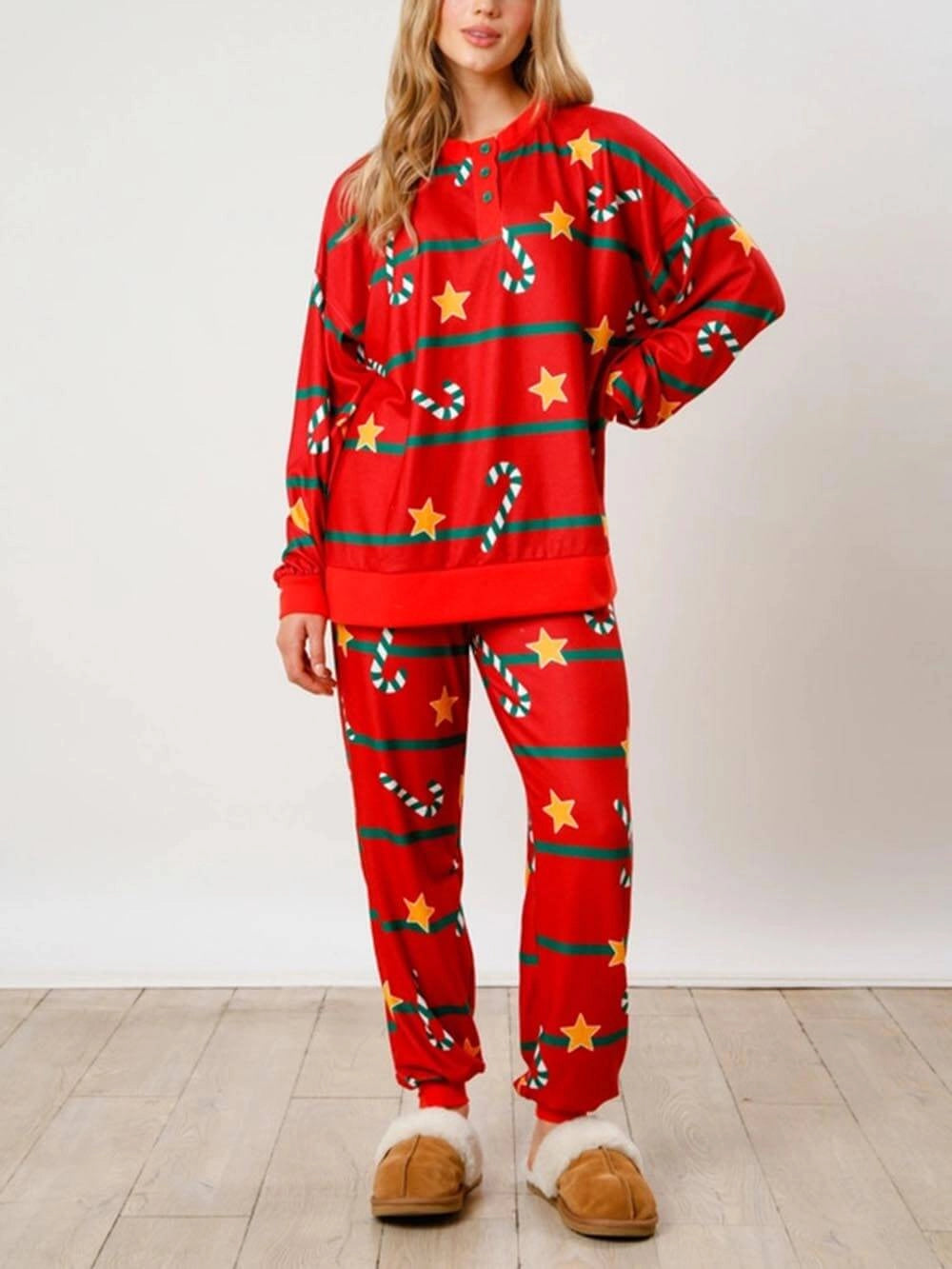 Damen Weihnachts Pyjama Set | Festlich