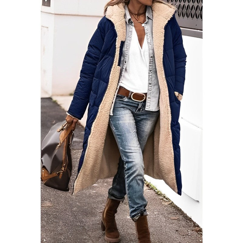 Damen Winterjacke Mantel Gefüttert | Lang & Warm