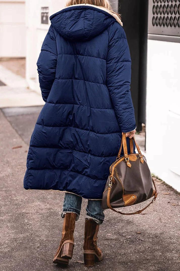 Damen Winterjacke Mantel Gefüttert | Lang & Warm