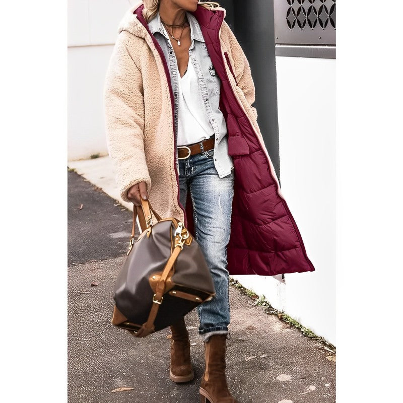Damen Winterjacke Mantel Gefüttert | Lang & Warm