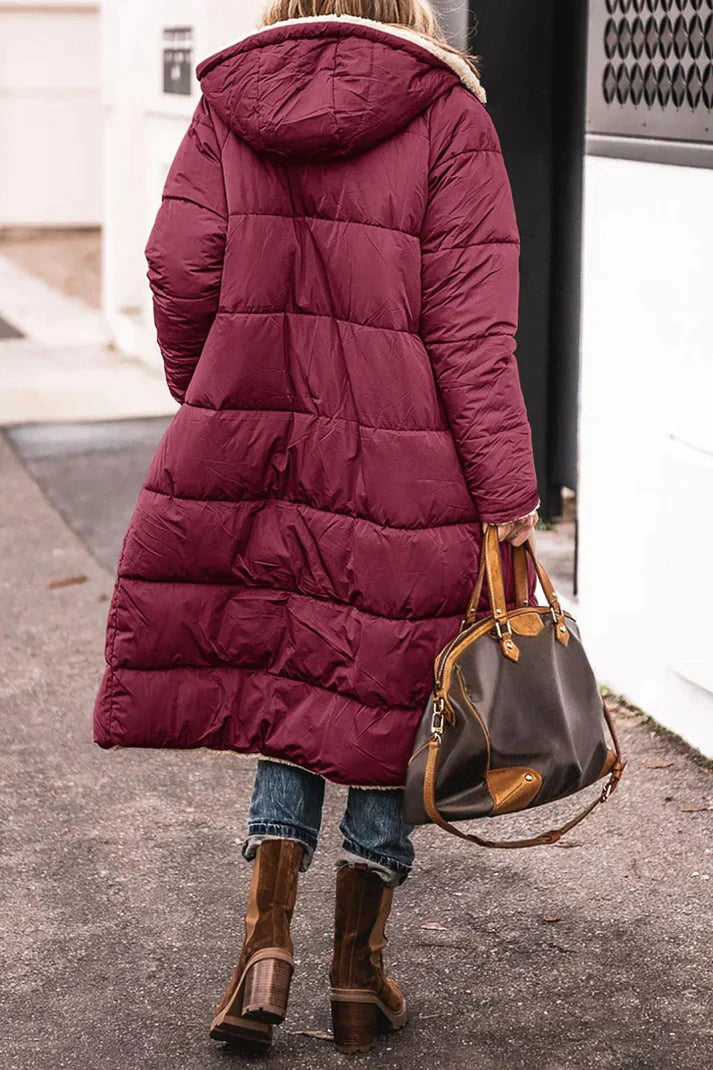 Damen Winterjacke Mantel Gefüttert | Lang & Warm