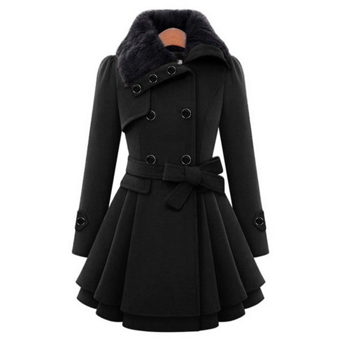 Damen Winterjacke Mit Gürtel & Fellfutter | Warm