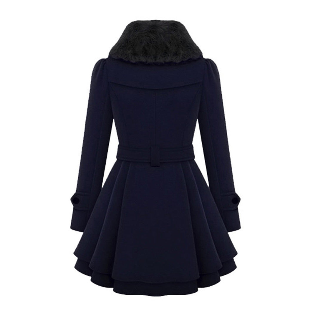 Damen Winterjacke Mit Gürtel & Fellfutter | Warm