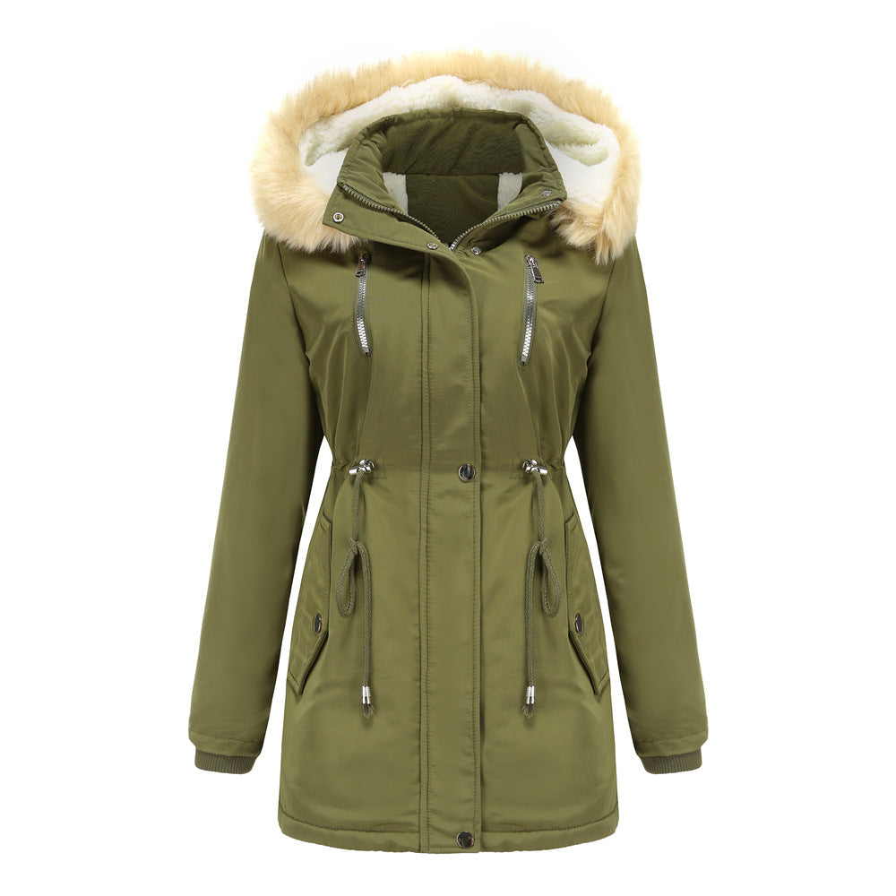 Damen Winterjacke Mit Kapuze & Kordelzug | Warm & Lang