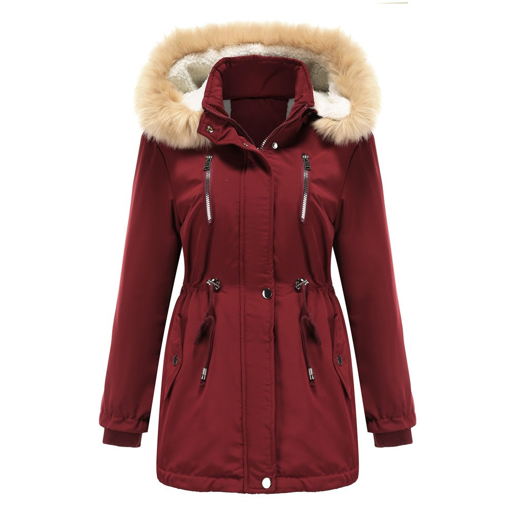 Damen Winterjacke Mit Kapuze & Kordelzug | Warm & Lang