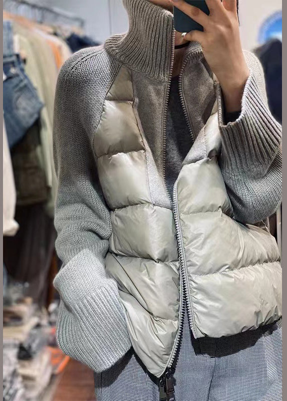 Damen Winterjacke Mit Reißverschluss Und Stehkragen | Stepp