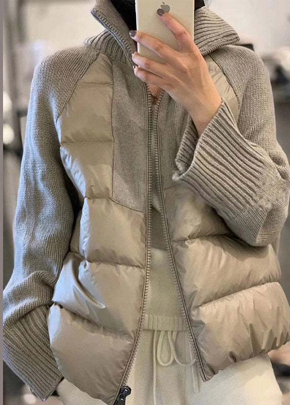 Damen Winterjacke Mit Reißverschluss Und Stehkragen | Stepp