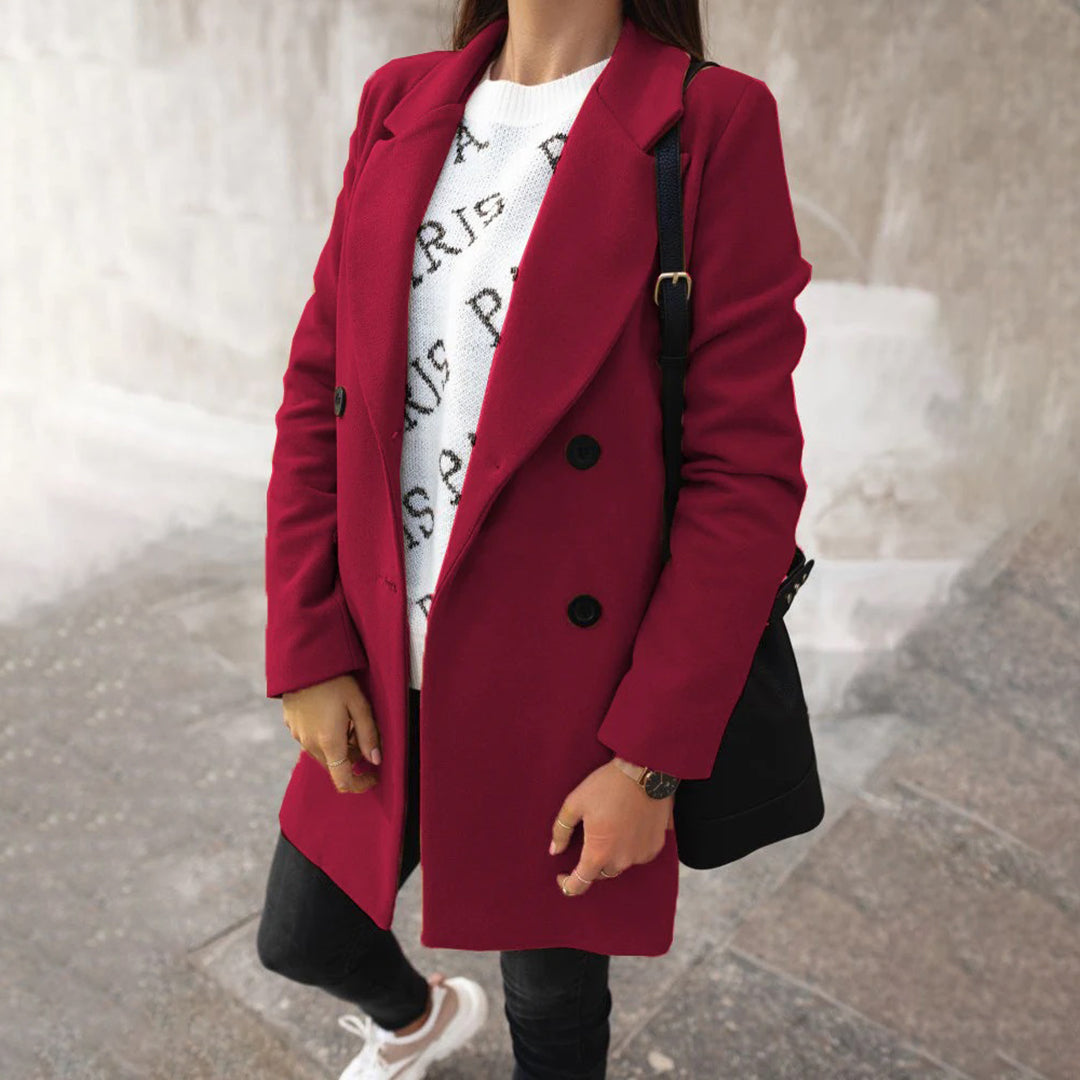 Damen Winterjacke Mit Reverskragen | Lang
