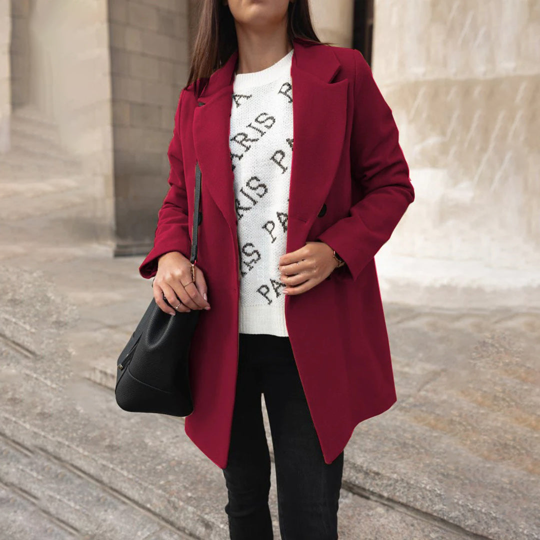 Damen Winterjacke Mit Reverskragen | Lang