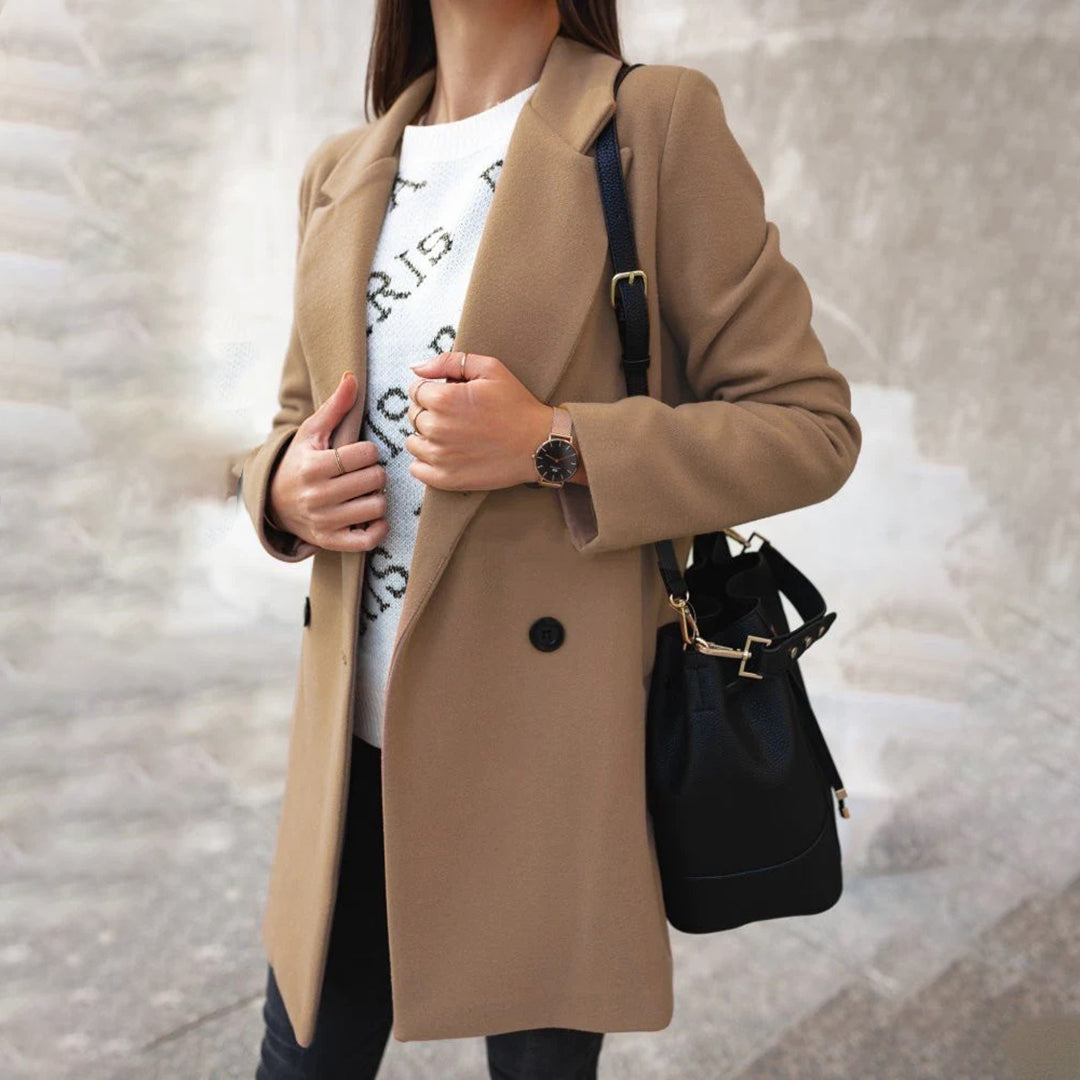 Damen Winterjacke Mit Reverskragen | Lang