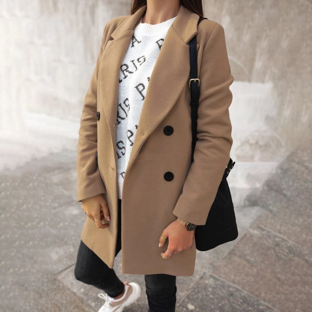 Damen Winterjacke Mit Reverskragen | Lang