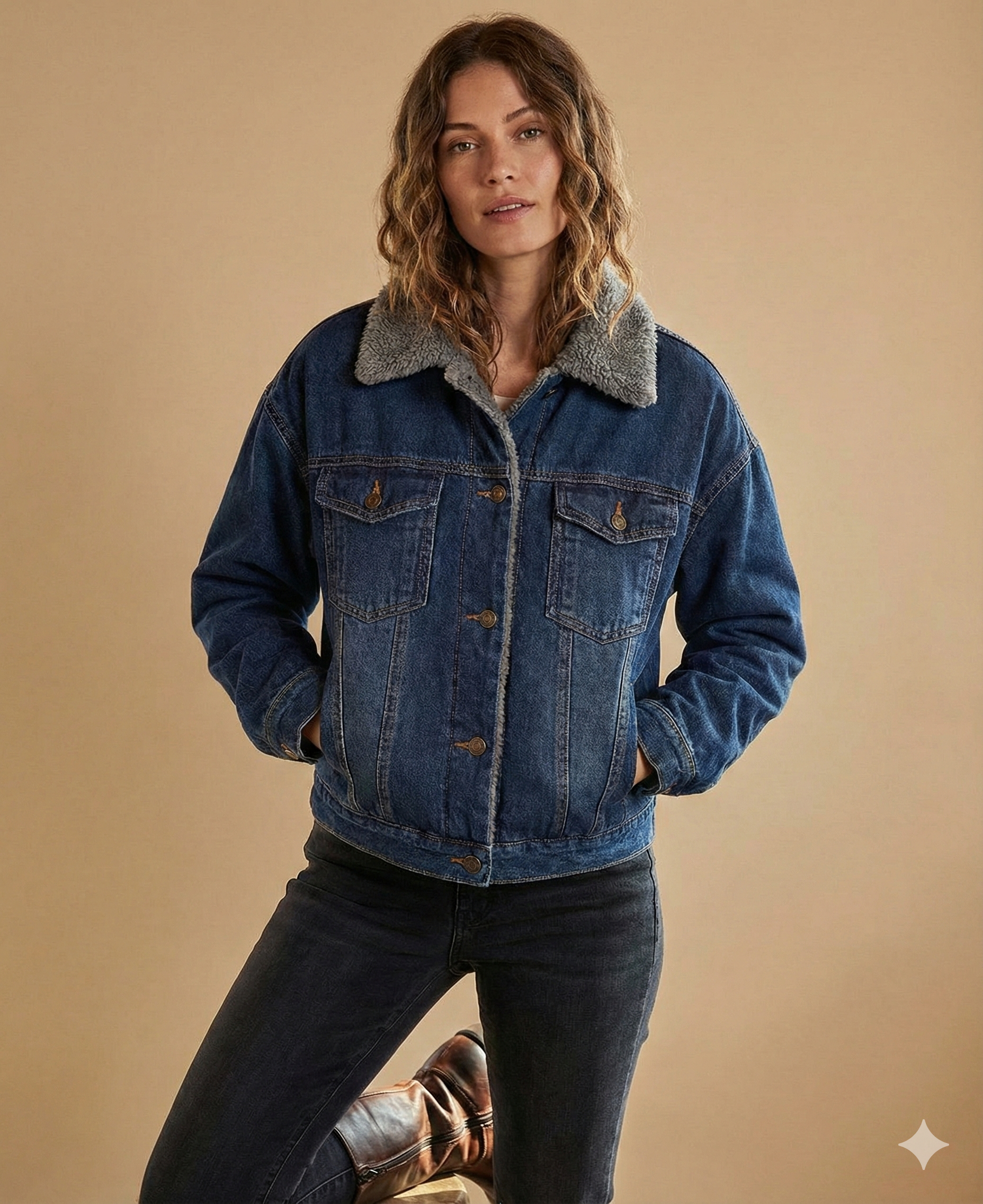 Damen Winterjacke Mit Teddyfutter | Warm