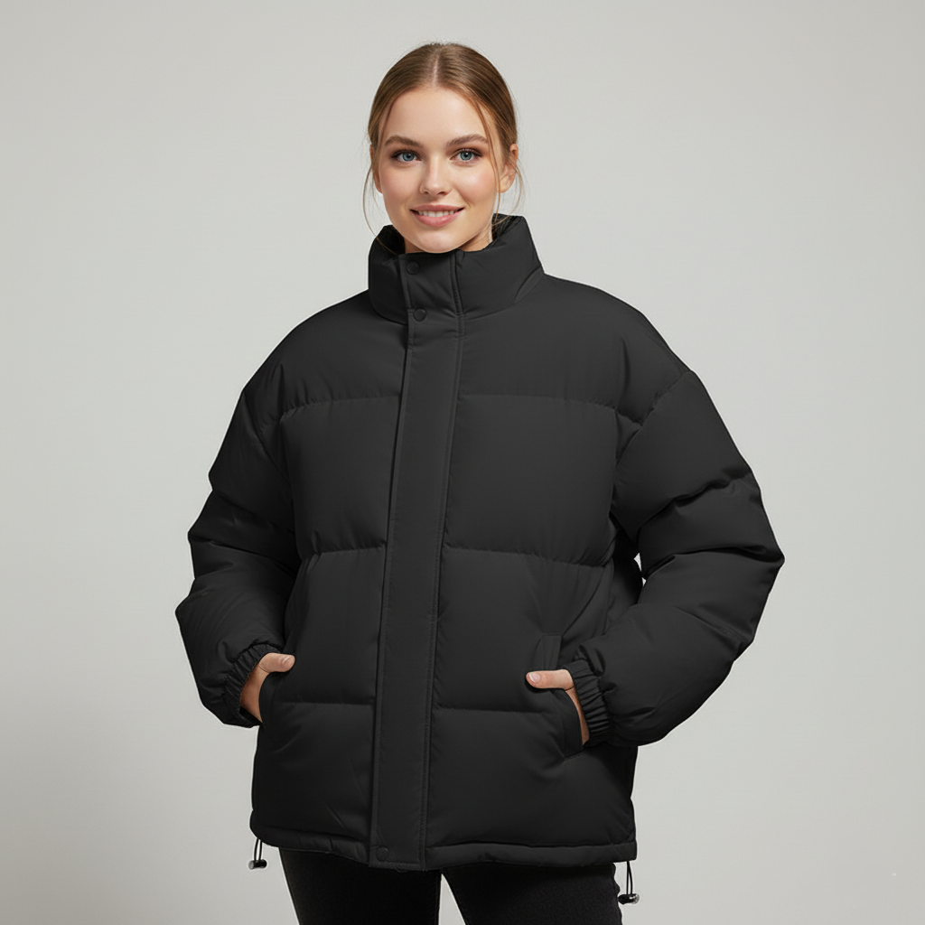 Damen Winterjacke Stepp Mit Stehkragen | Warm