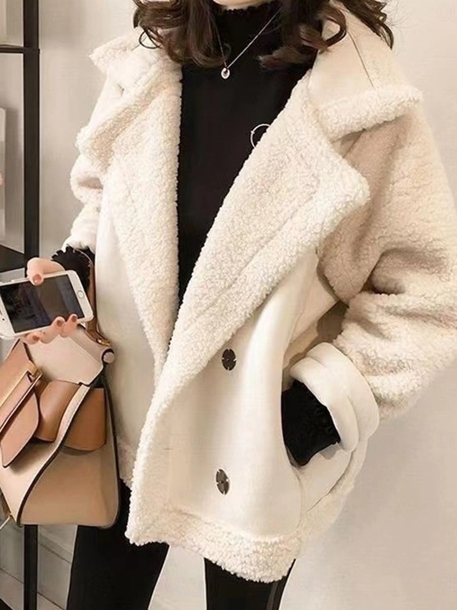 Damen Winterjacke Teddyfell | Warm