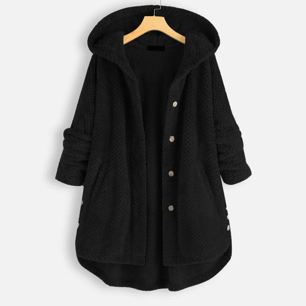 Damen Wintermantel Mit Kapuze Und Taschen | Warm