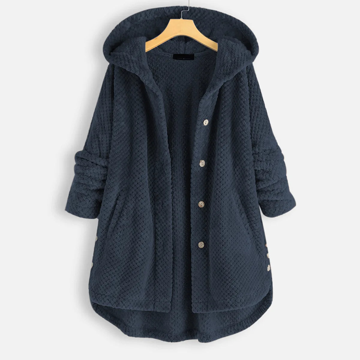 Damen Wintermantel Mit Kapuze Und Taschen | Warm