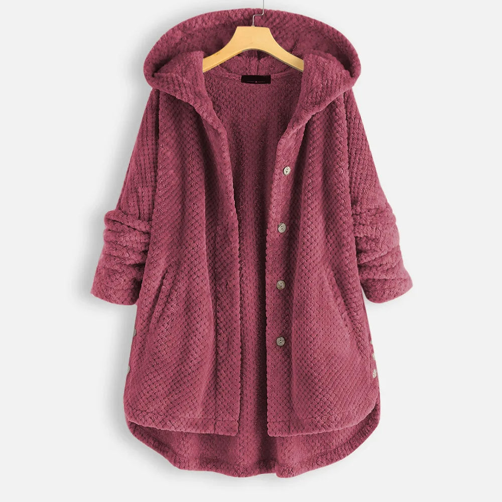Damen Wintermantel Mit Kapuze Und Taschen | Warm
