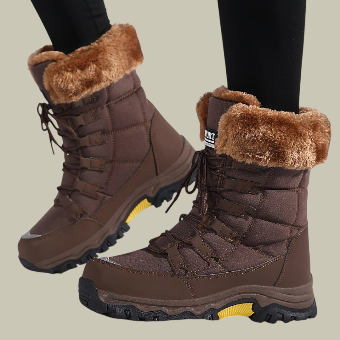 Damen Winterwanderschuhe Hoch Geschnitten Mit Schnürung | Winter