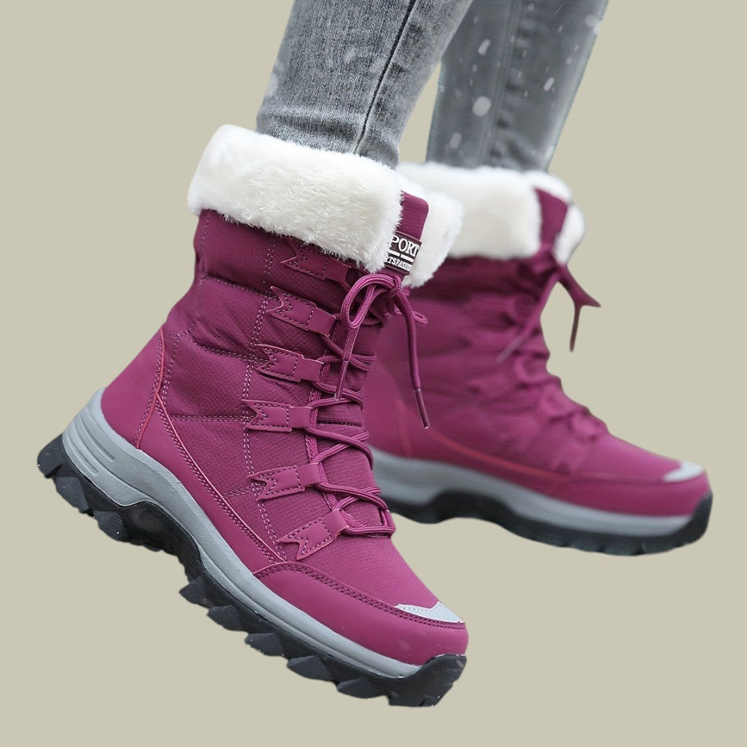 Damen Winterwanderschuhe Hoch Geschnitten Mit Schnürung | Winter