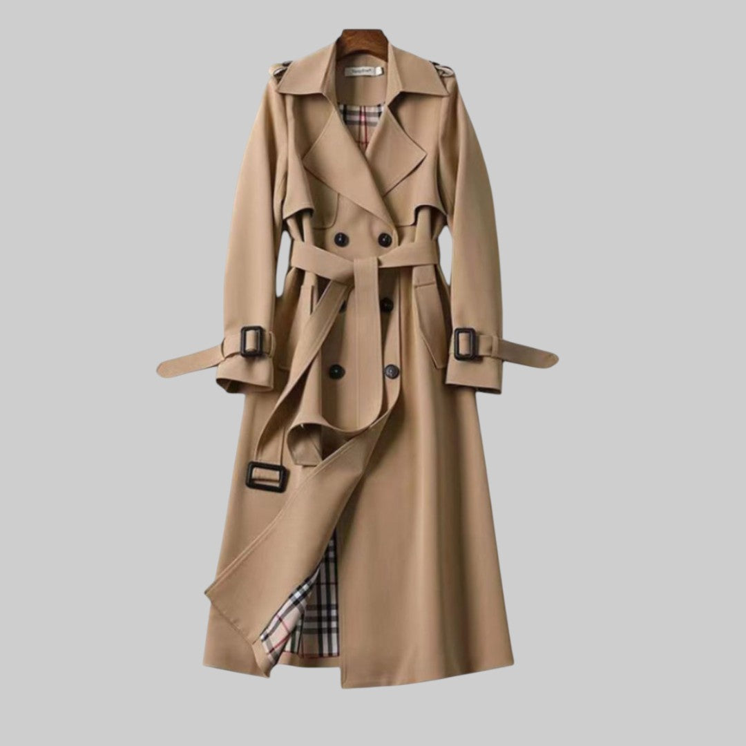 Damen Eleganter Trenchcoat | Lang