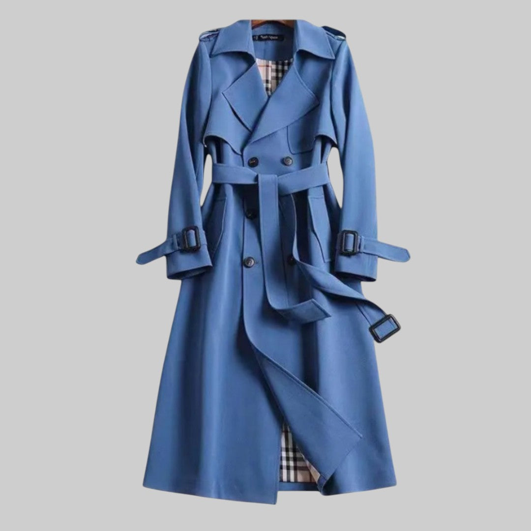 Damen Eleganter Trenchcoat | Lang