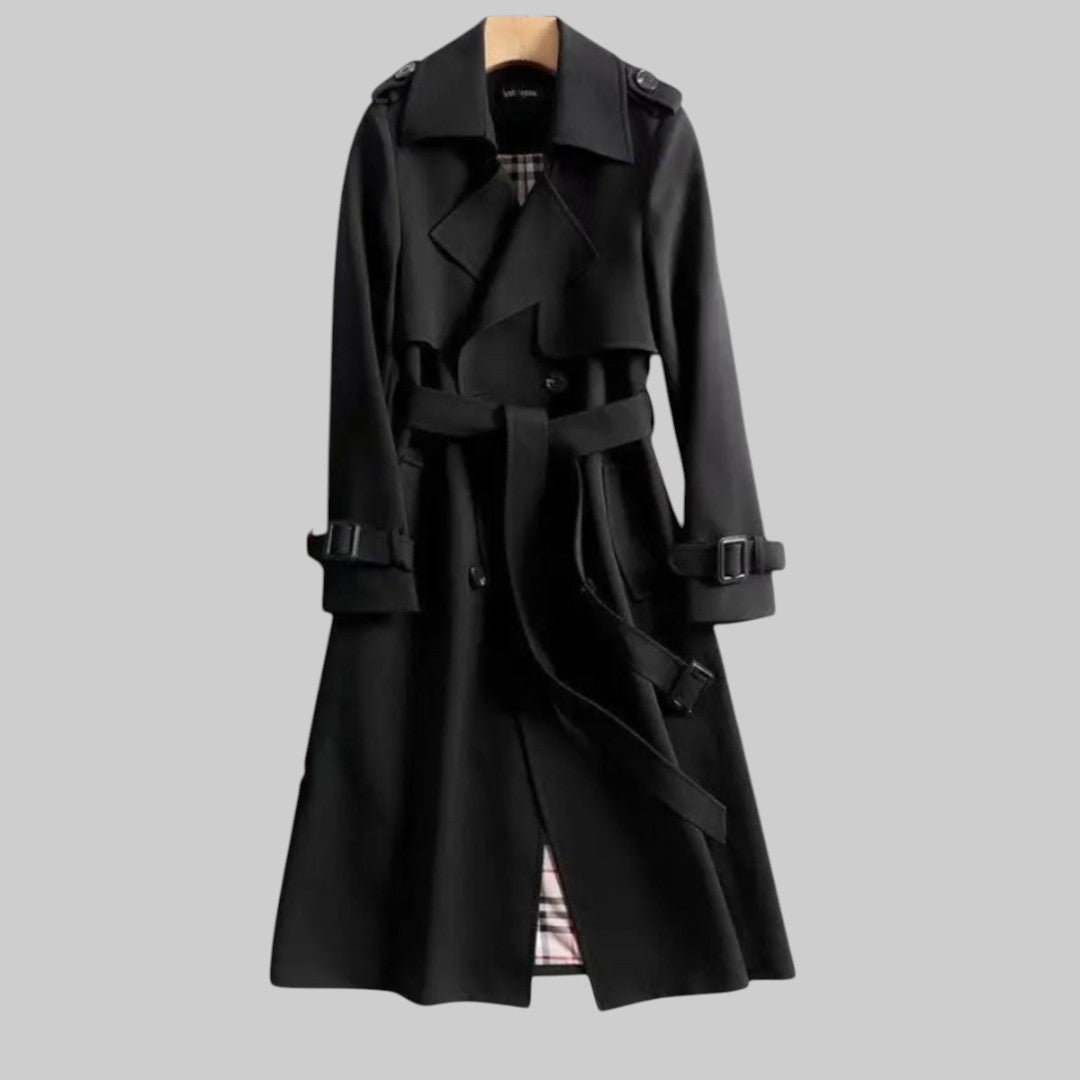 Damen Eleganter Trenchcoat | Lang