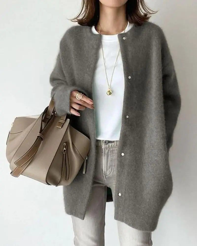 Damen Lange Strickjacke | Elegant