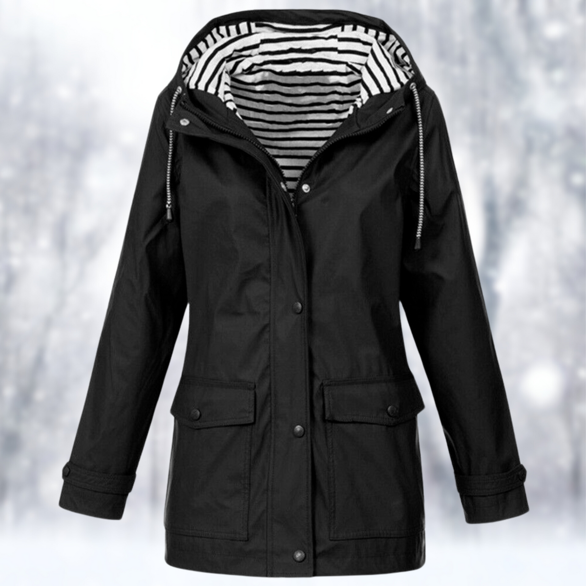 Damen Leichte Regenjacke | Kapuze
