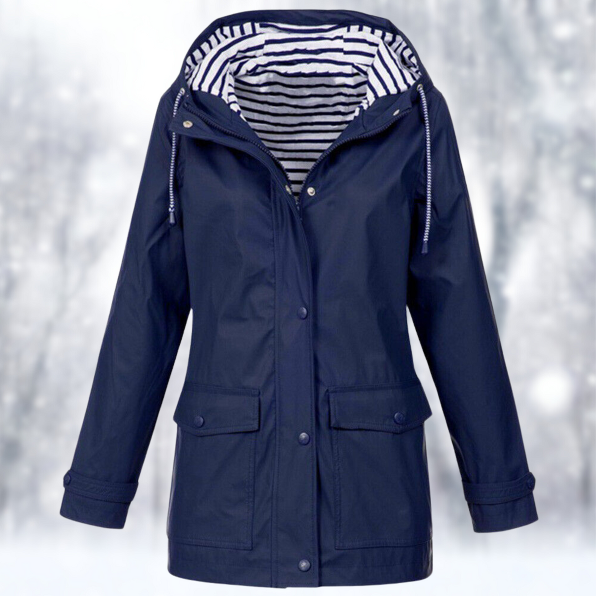 Damen Leichte Regenjacke | Kapuze