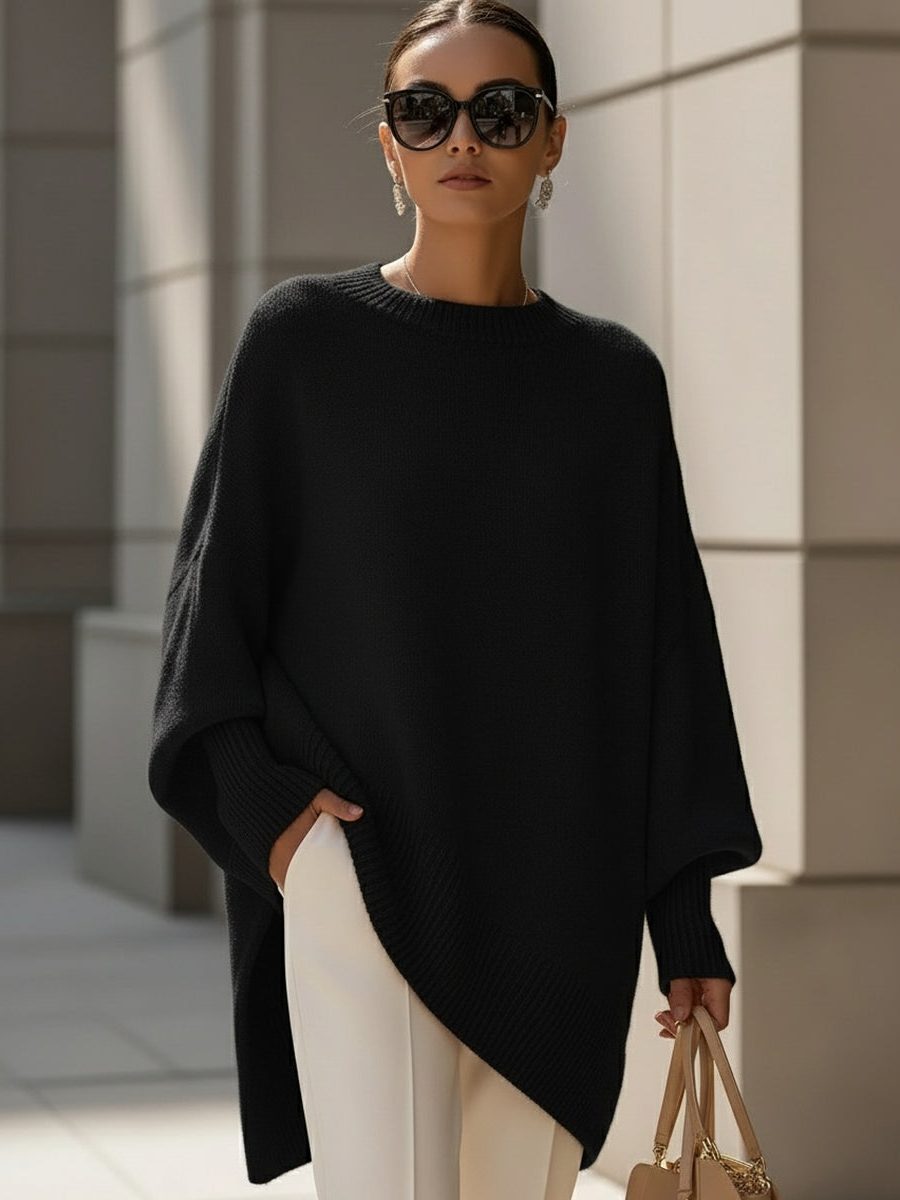 Damen Oversize Pullover | Lang