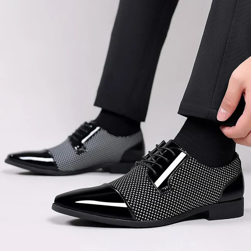 Darian | Herren schwarze Schuh | anzug