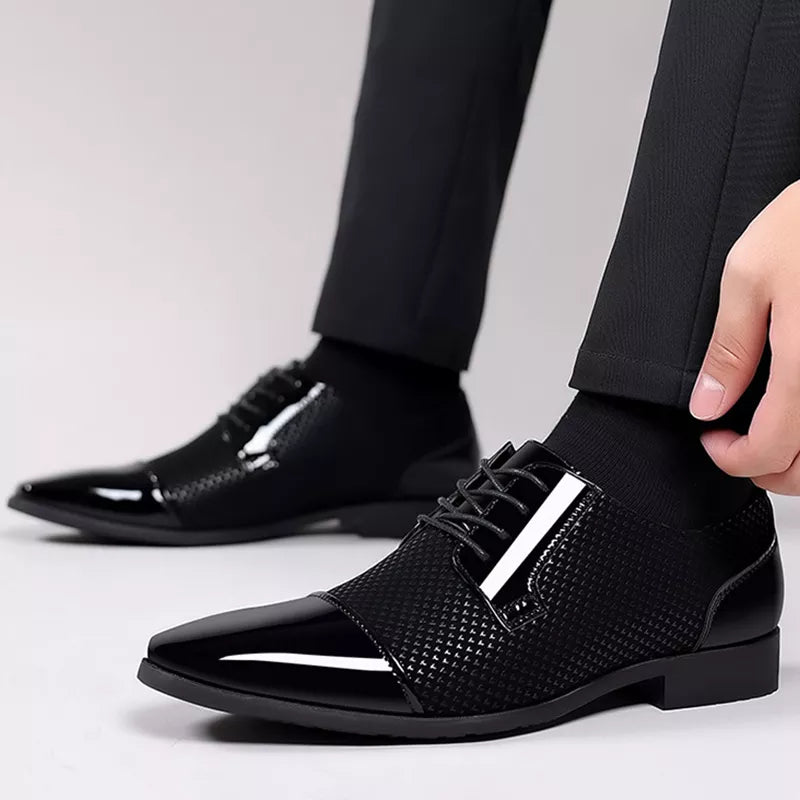 Darian | Herren schwarze Schuh | anzug