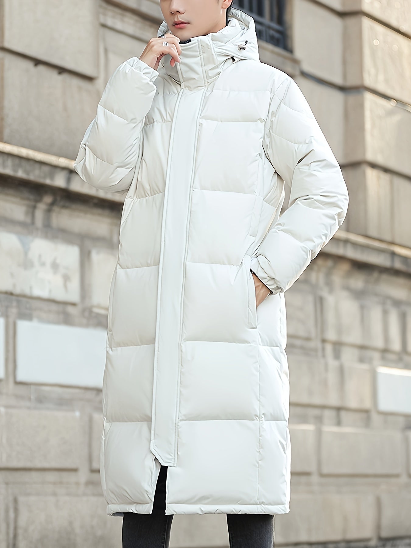 Daunenjacke Herren Lang Mit Kapuze | Winter