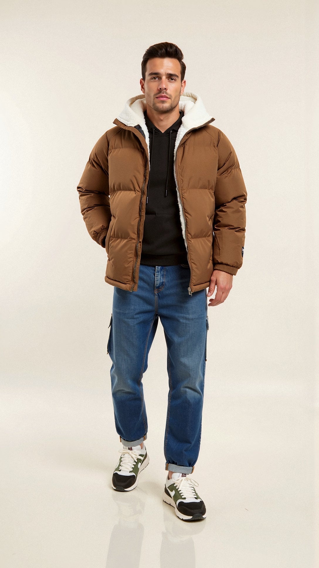 Daunenjacke Herren Mit Fleecefutter | Warme