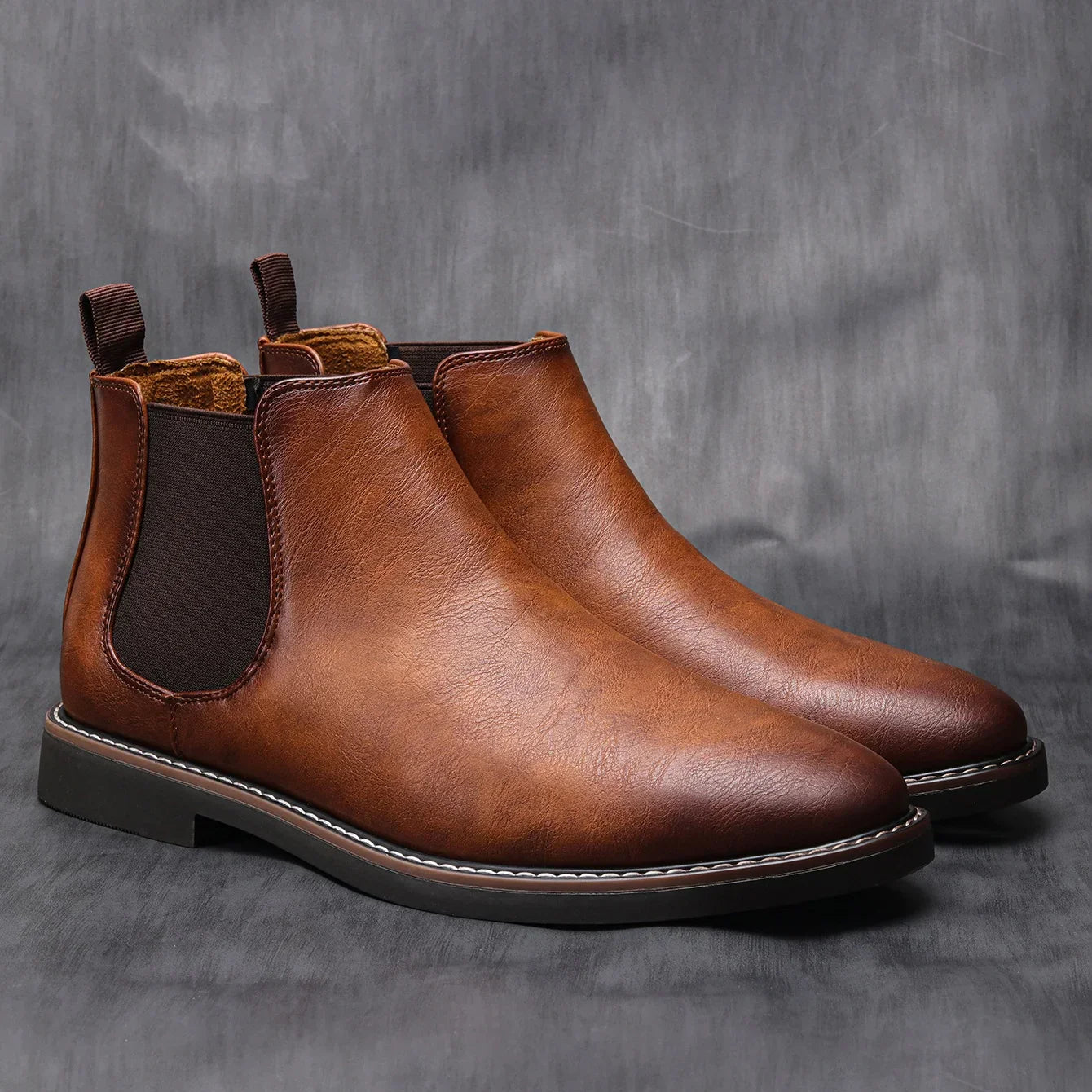 David - Herren Chelsea Boots mit Bequemer Laufsohle, Klassisches Design, Zeitlos Elegant