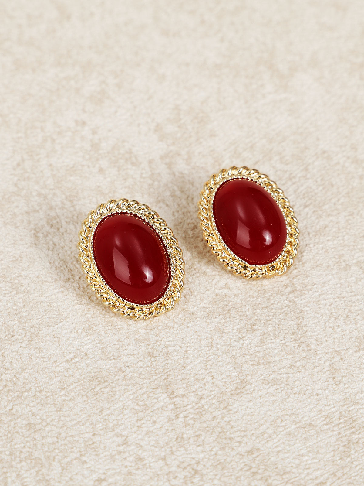Elegante Damen Oval-Ohrringe | Retro-Design