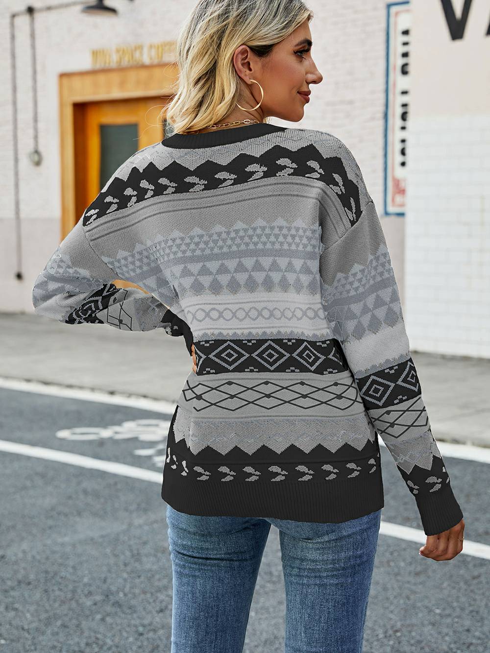 Fair-Isle Damenpullover Warm | Strick