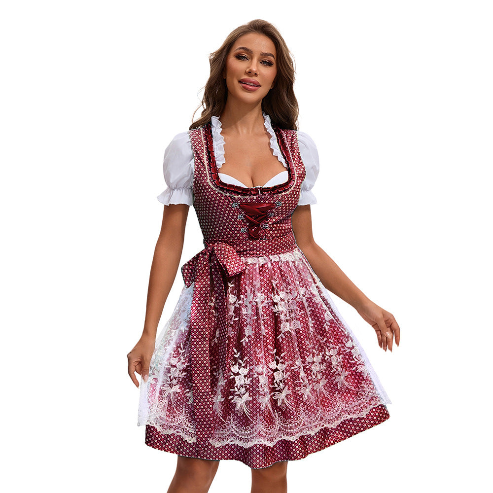 Festliches Dirndl für Damen mit Schnürung | Oktoberfest