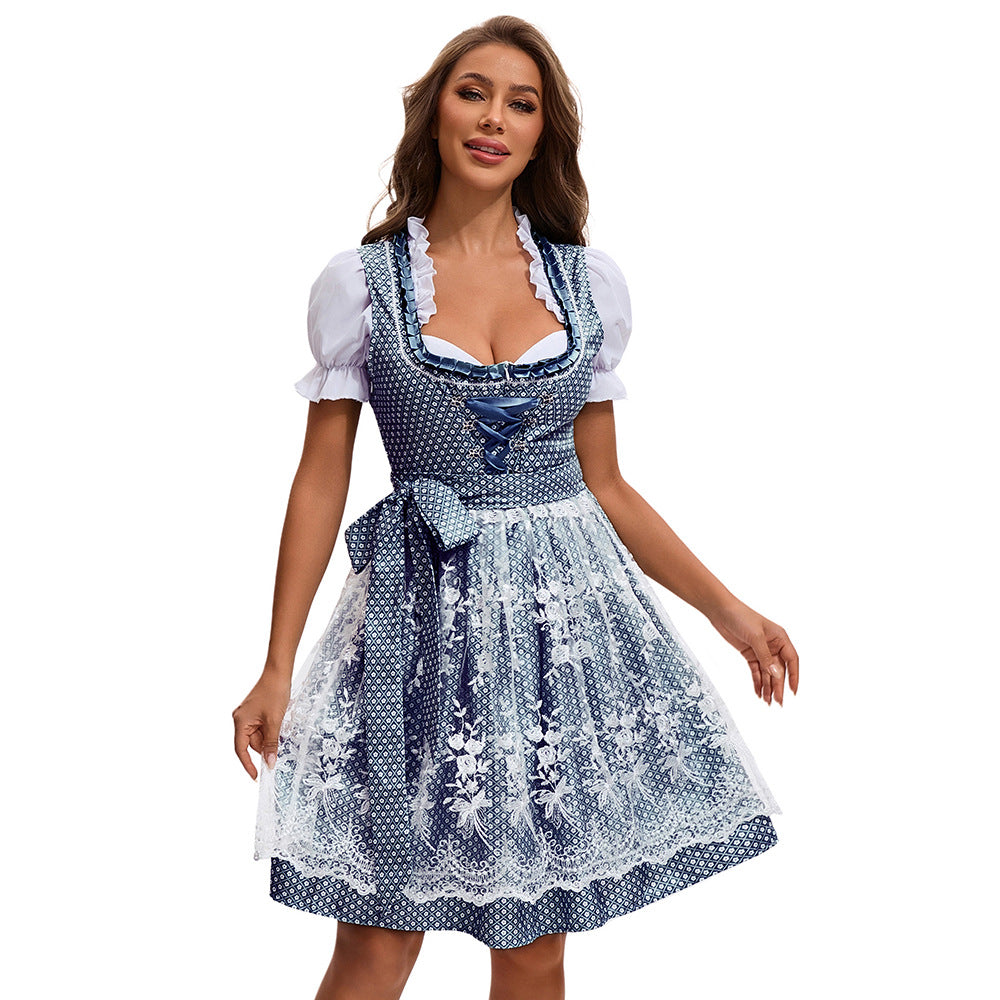 Festliches Dirndl für Damen mit Schnürung | Oktoberfest