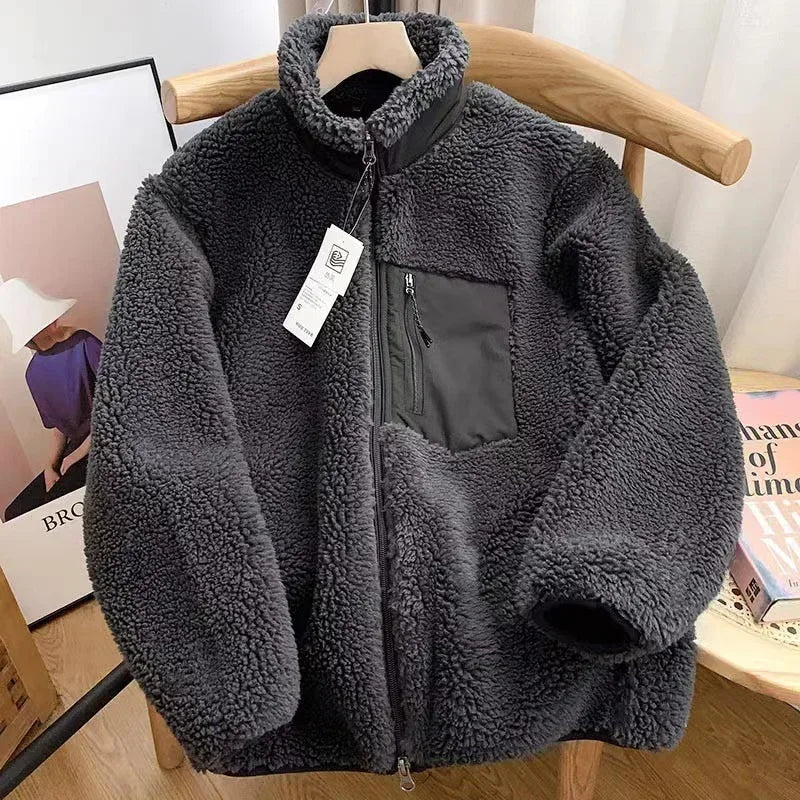 Fleecejacke Damen Mit Reißverschluss & Stehkragen | Teddy